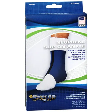 Sport Aid Neoprene Slip-On Ankle Brace, Large