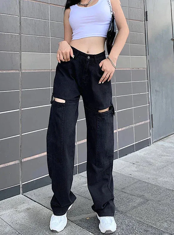 TastyHottie - LOOSE TROUSERS HIGH WAIST PANT