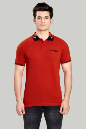 Tipped Collar Solid Polo
