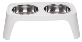 Totally Pooched Melamine Elevated Dog Feeder, Medium, 1.5 Cups Per Bowl, 4.5" High, 5 Colors