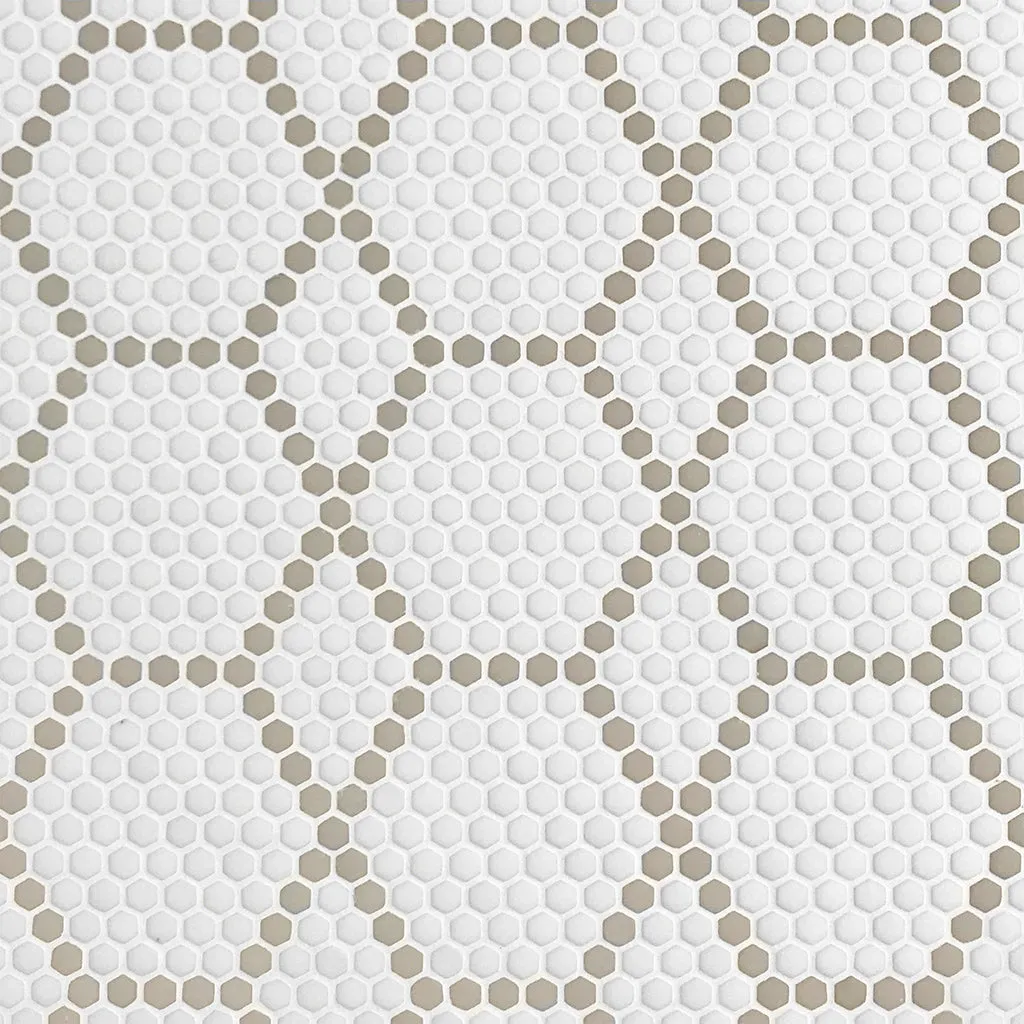 Tulle Country, Hexagon Mosaic - Glass Tile