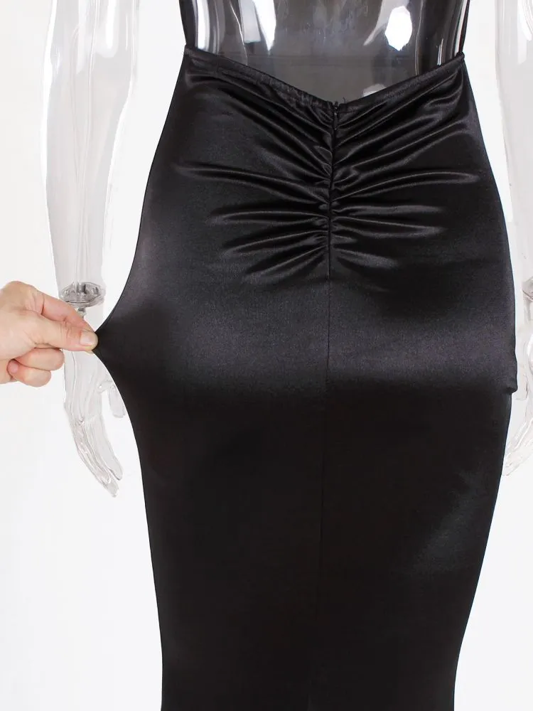 V-Neck Formal Long Maxi Dress