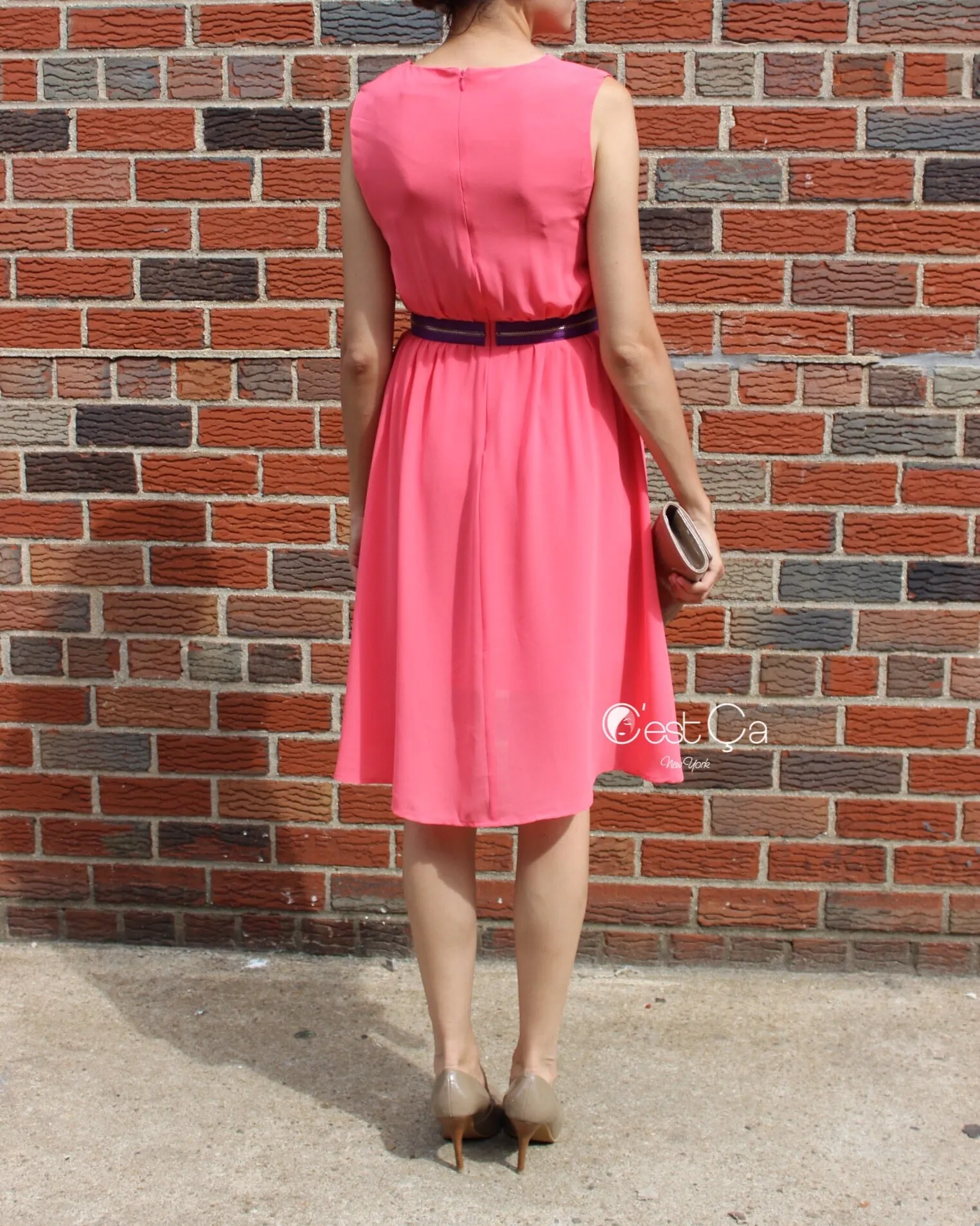 Vanessa Pink High-Low Cocktail Dress
