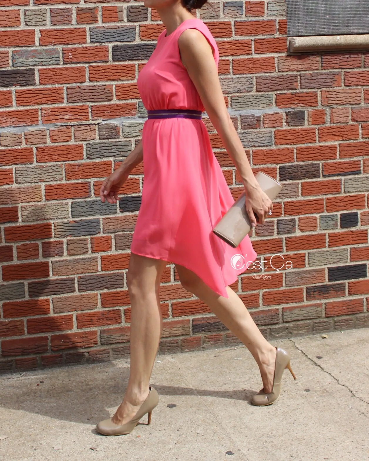 Vanessa Pink High-Low Cocktail Dress