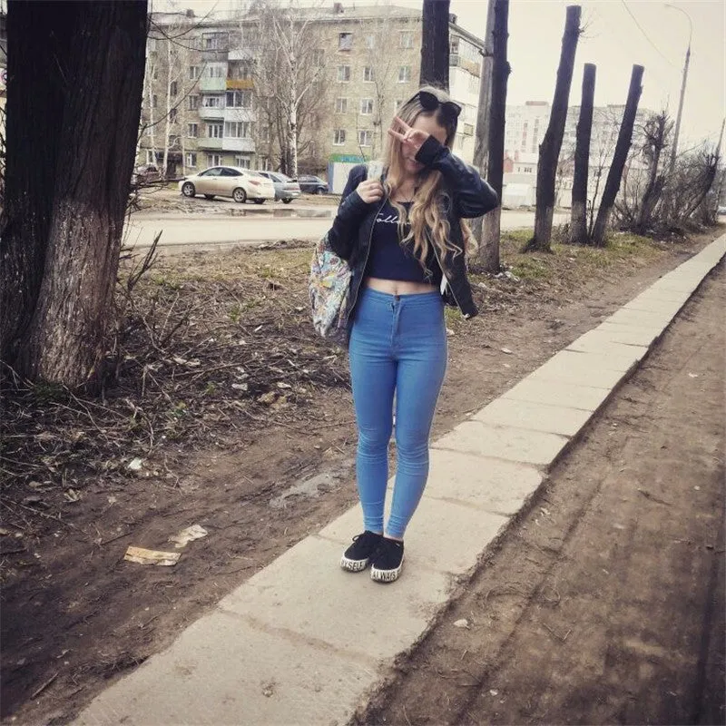 VenusFox High Waist Slim Fit Jeans