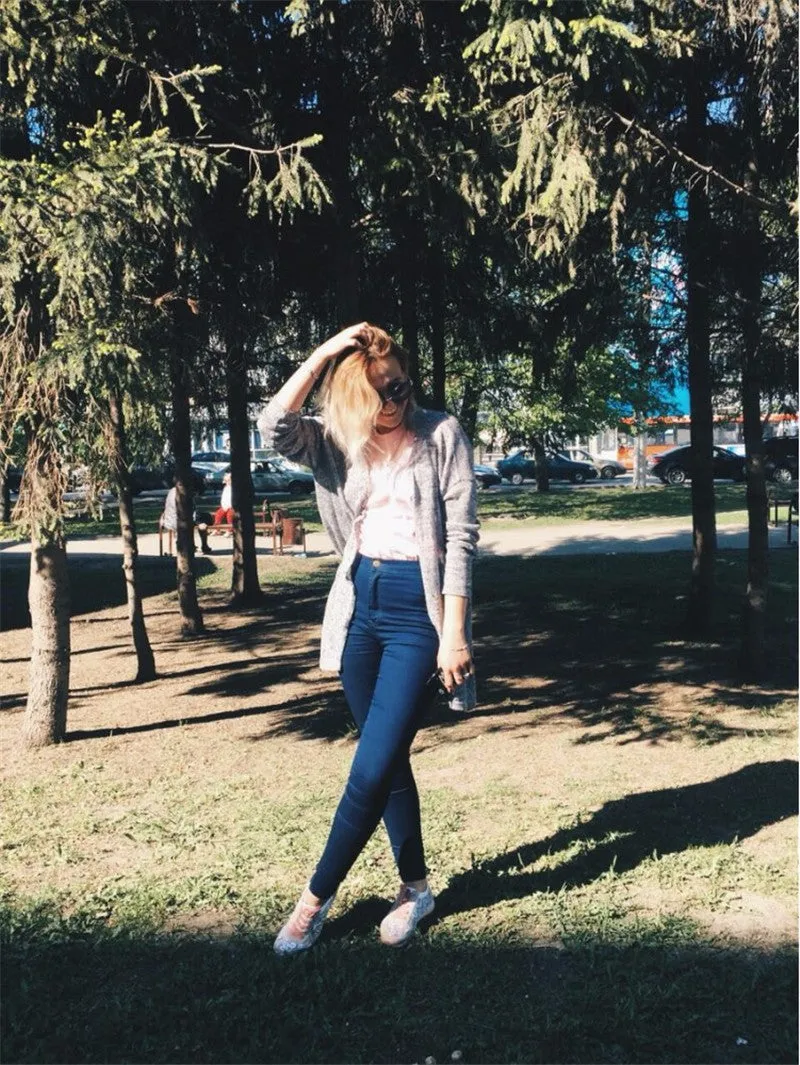 VenusFox High Waist Slim Fit Jeans