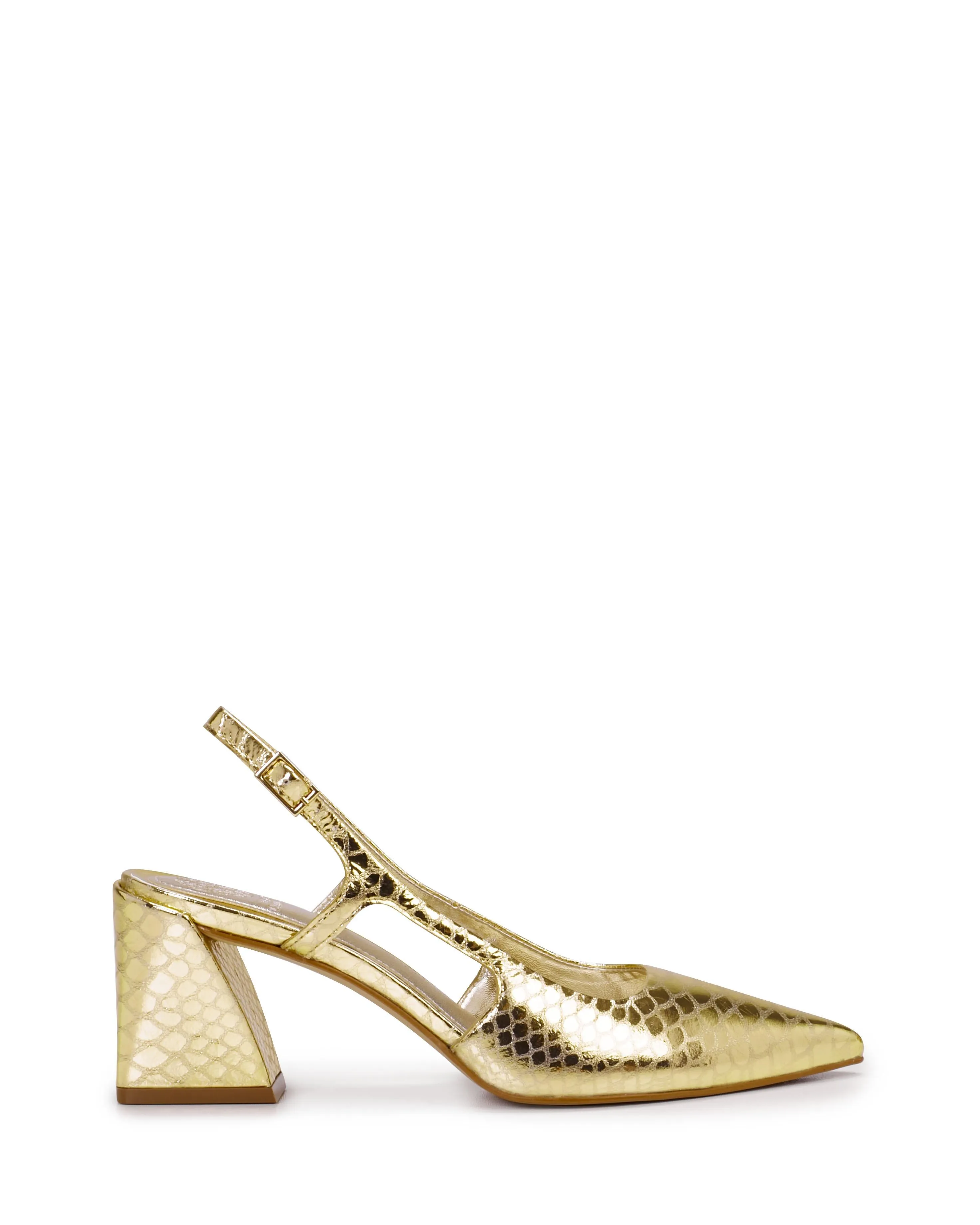 Vince Camuto Women's Sindree Gold/Metallic/Embo M