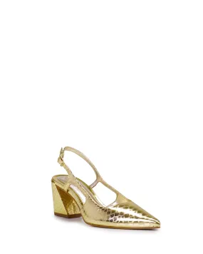Vince Camuto Women's Sindree Gold/Metallic/Embo M