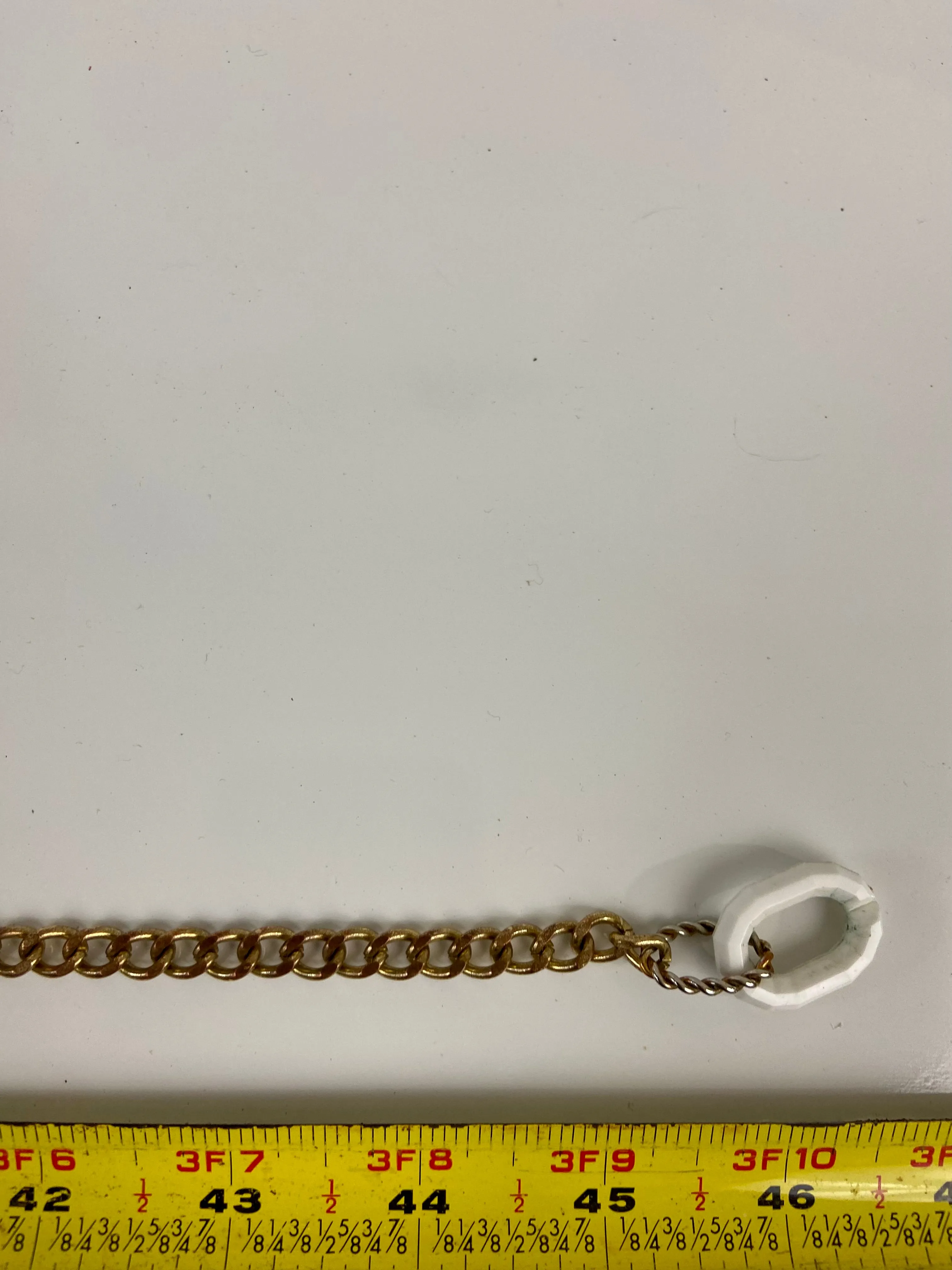 White and Gold Layered Belt