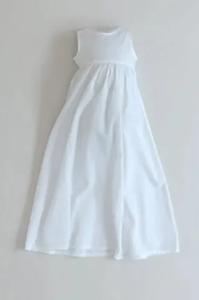 White Christening Slip