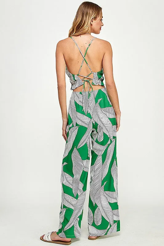 WIDE LEG PANTS SET