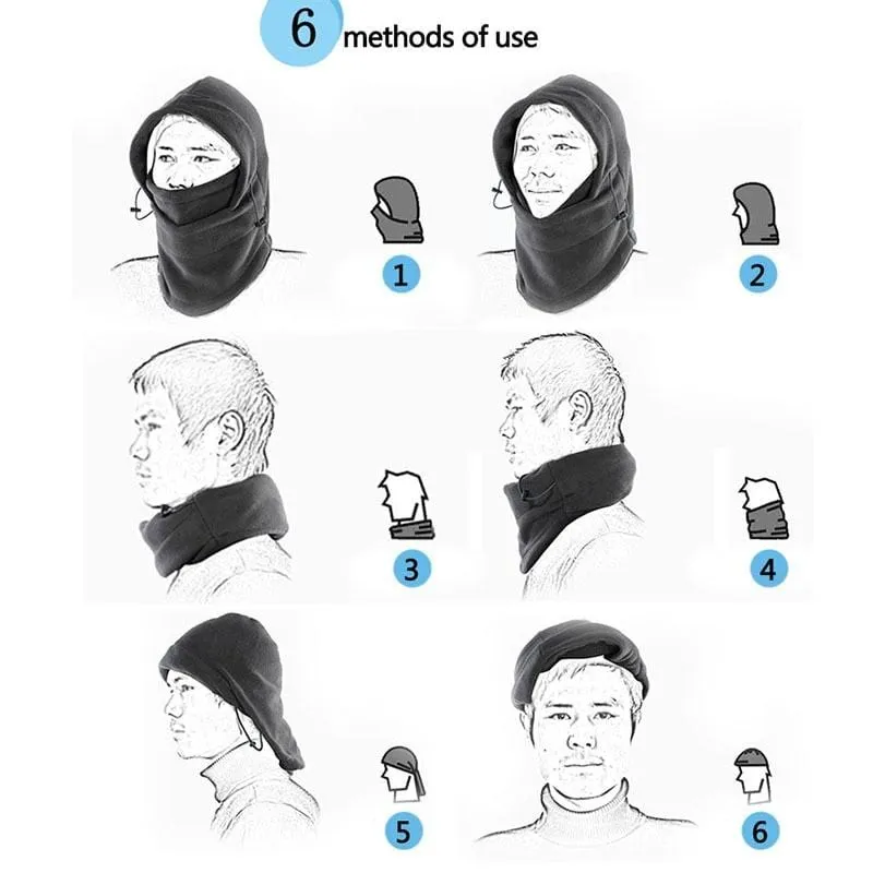 Windproof Face Mask Hoodie