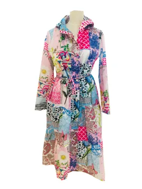 Windsor Parka - Patchwork Pink