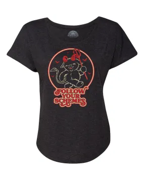 Women's Follow Your Schemes Scoop Neck T-Shirt