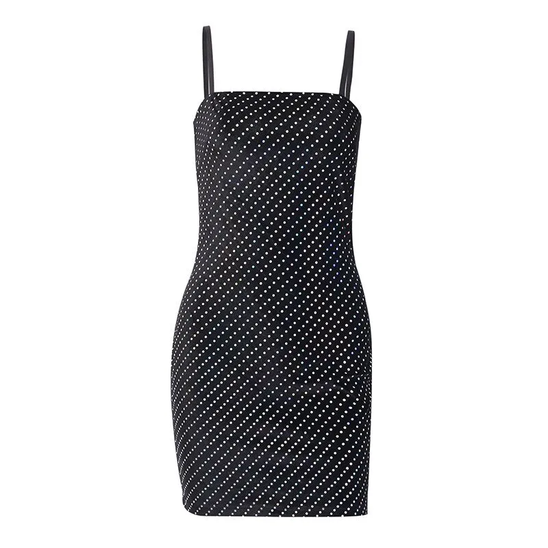 Women's Sleeveless Shining Slim Mini Dress