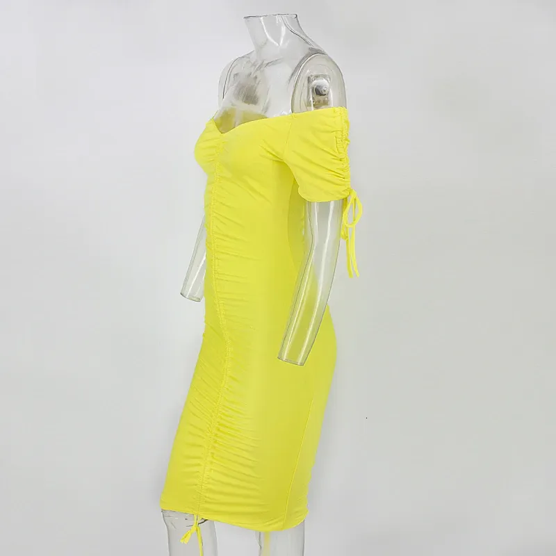 Women's Summer Off-Shoulder Backless Sheath Dress