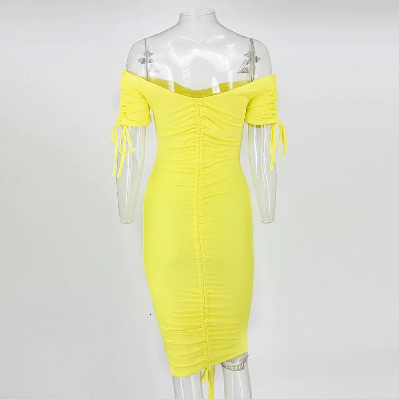 Women's Summer Off-Shoulder Backless Sheath Dress