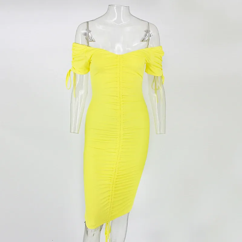 Women's Summer Off-Shoulder Backless Sheath Dress