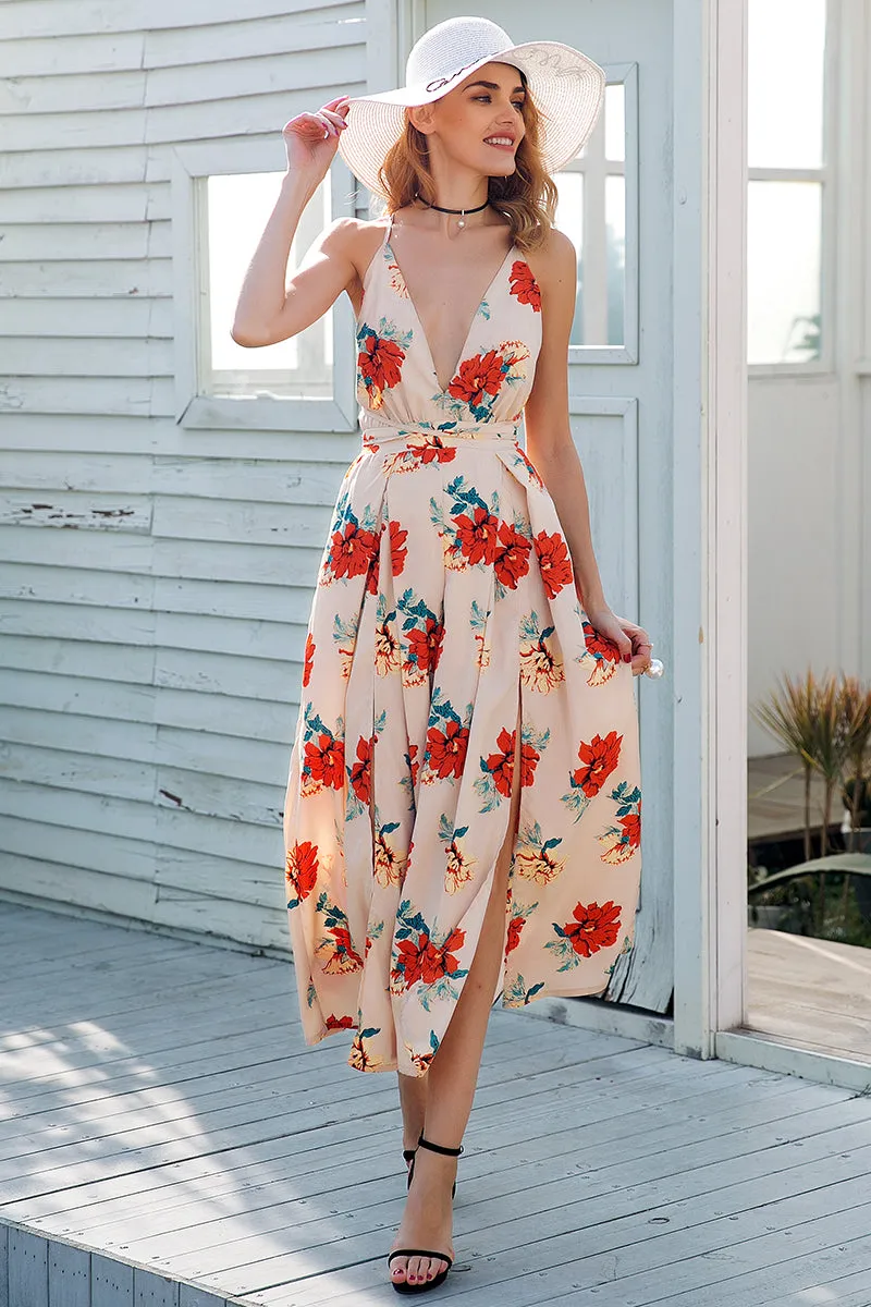 Women's V-Neck High Waist Jumpsuit