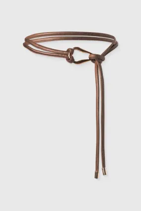 Wrap Cord Belt with Organic Buckle