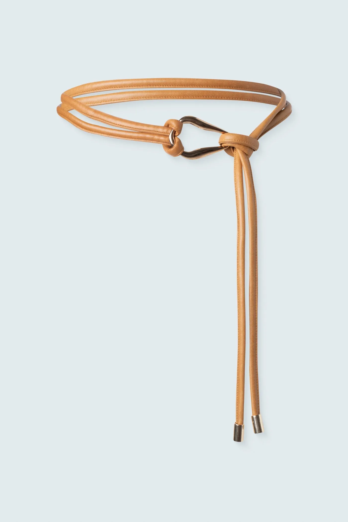 Wrap Cord Belt with Organic Buckle