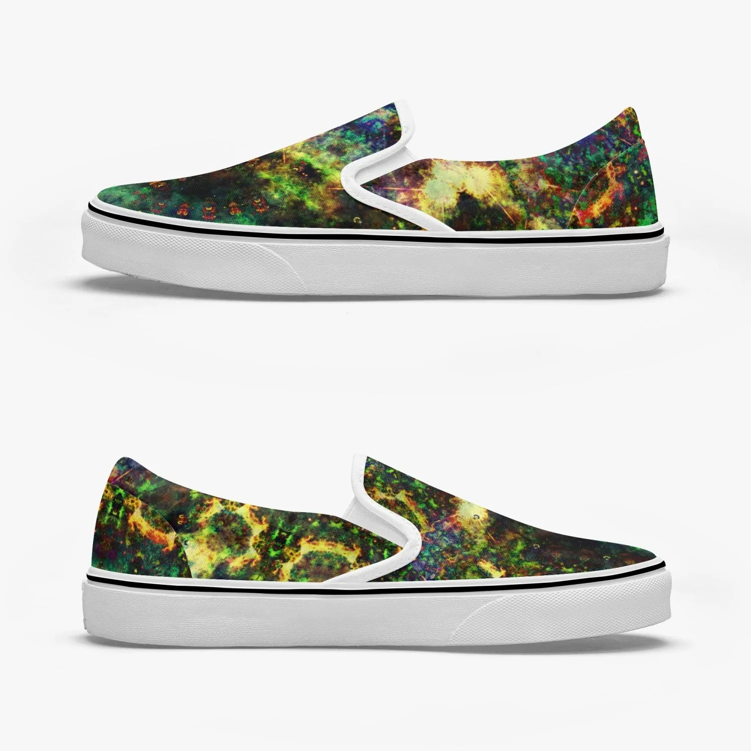 Xerxes Split-Style Psychedelic Slip-On Shoes