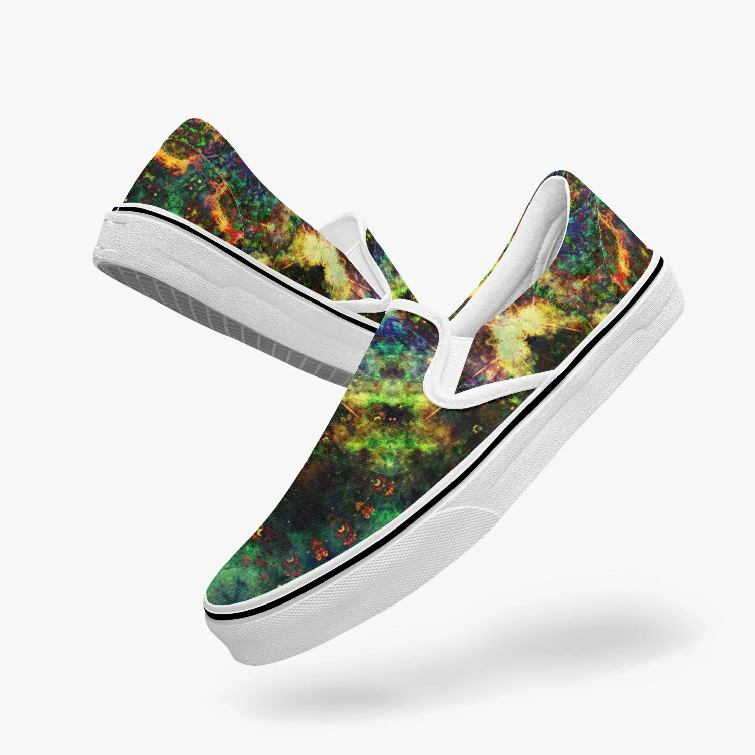 Xerxes Split-Style Psychedelic Slip-On Shoes