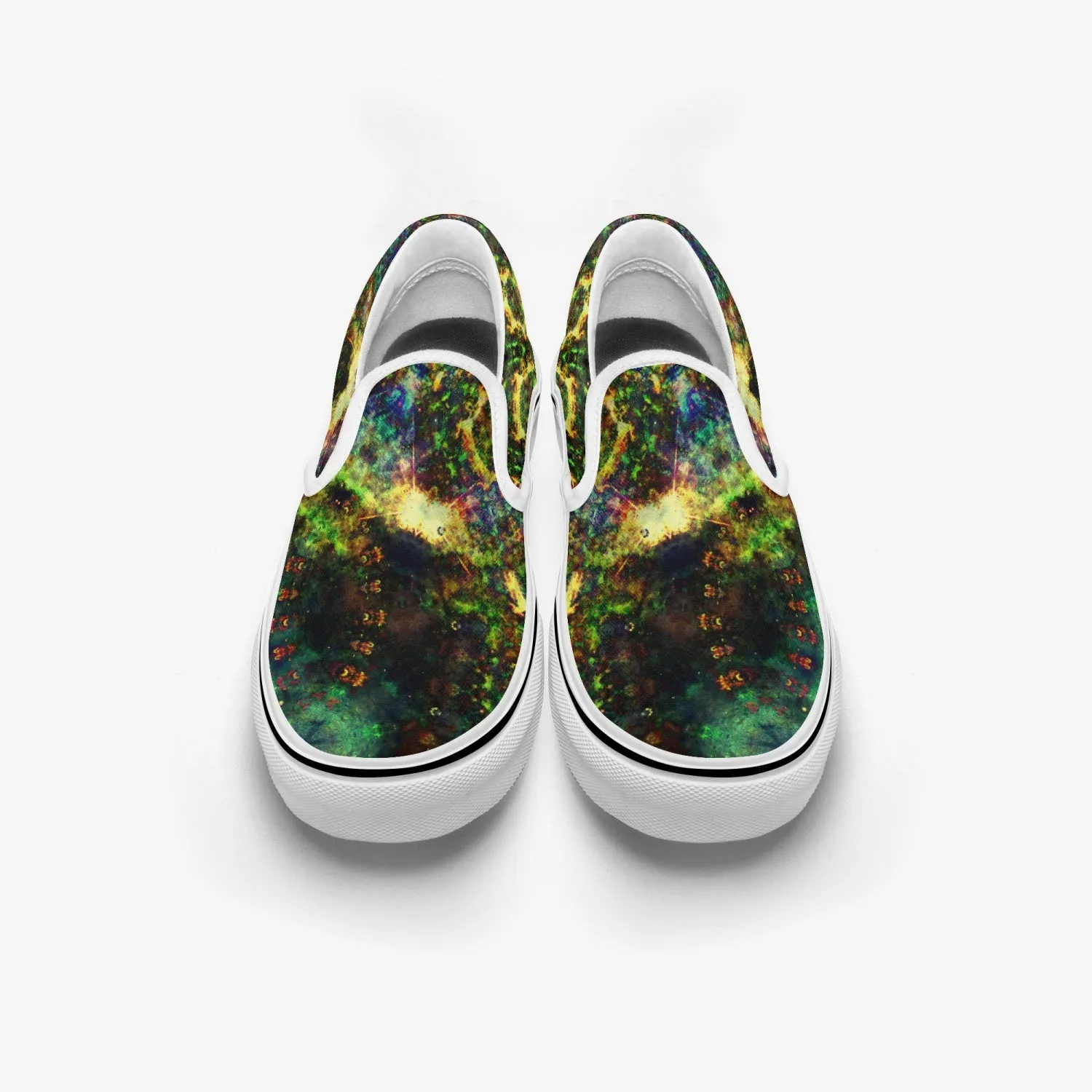Xerxes Split-Style Psychedelic Slip-On Shoes