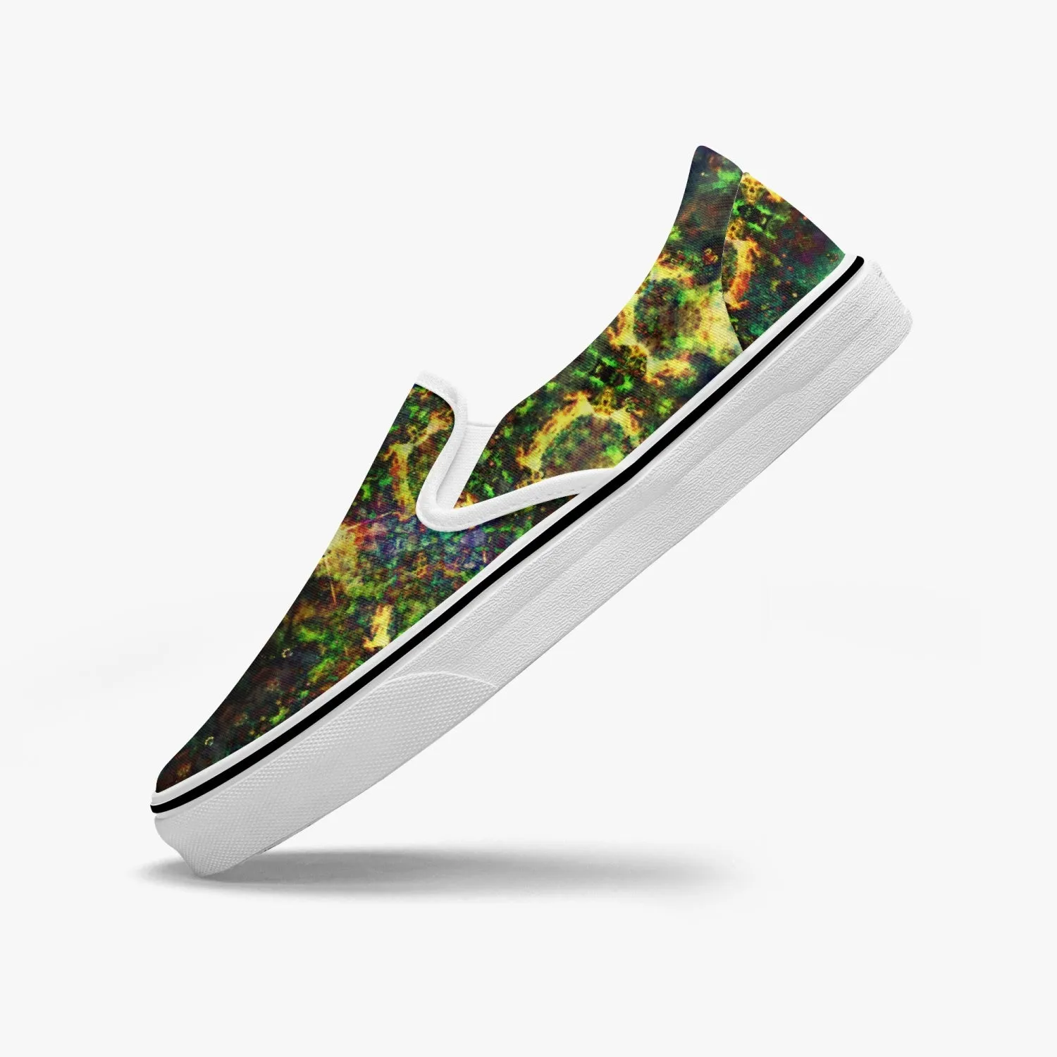 Xerxes Split-Style Psychedelic Slip-On Shoes