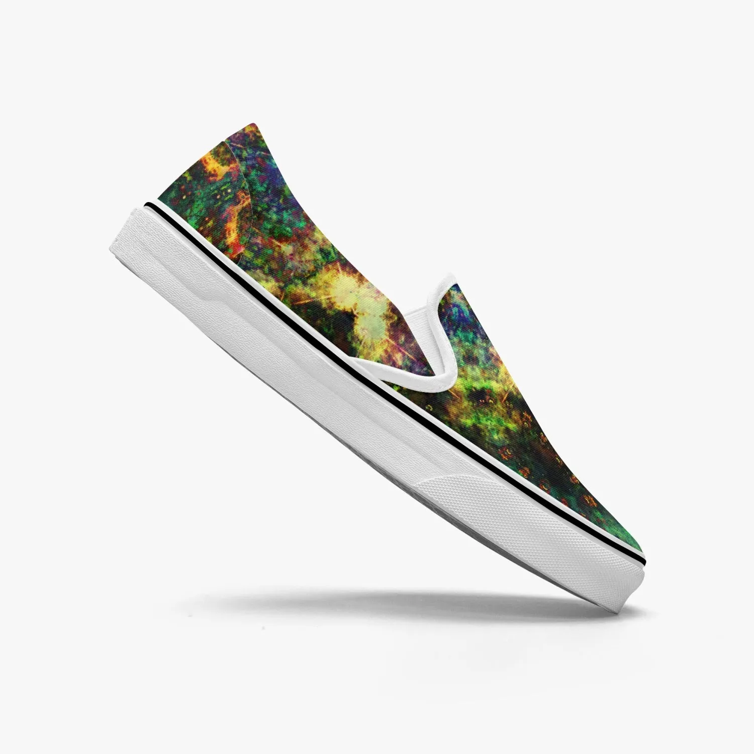 Xerxes Split-Style Psychedelic Slip-On Shoes