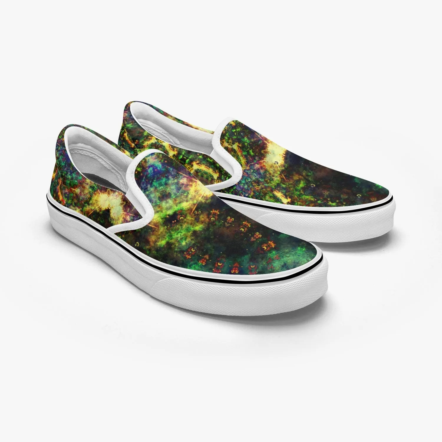 Xerxes Split-Style Psychedelic Slip-On Shoes
