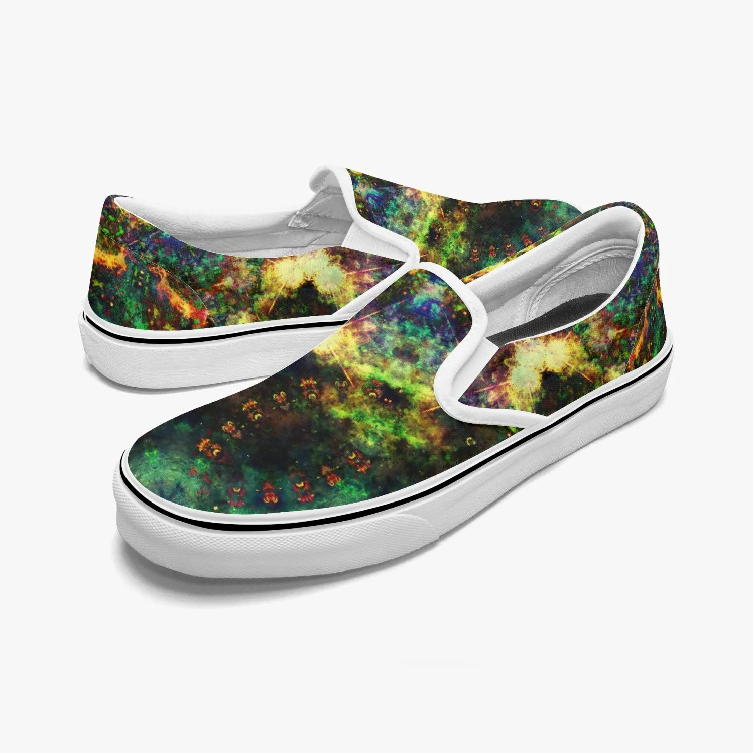 Xerxes Split-Style Psychedelic Slip-On Shoes