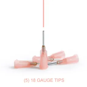 Xiem 18 Gauge Applicator Tips, Set of 5