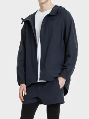 Zip stretch taffeta adjustable windbreaker